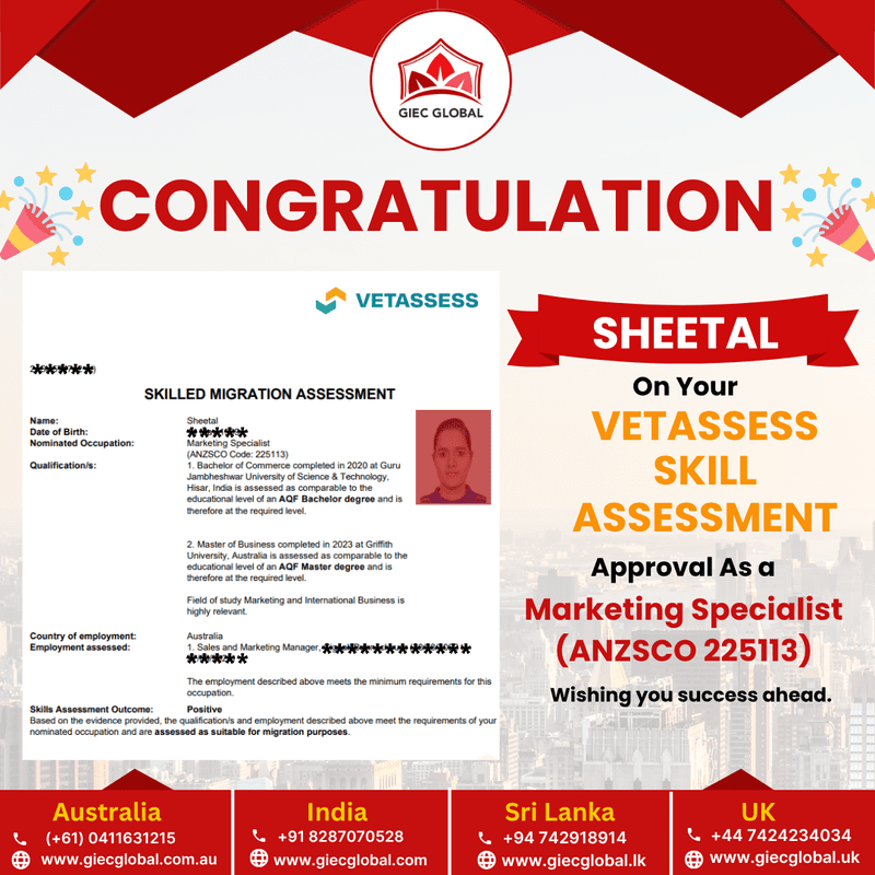 Vetassess approved