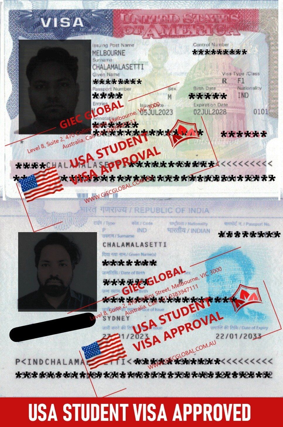 The USA STUDY Visa Grated
