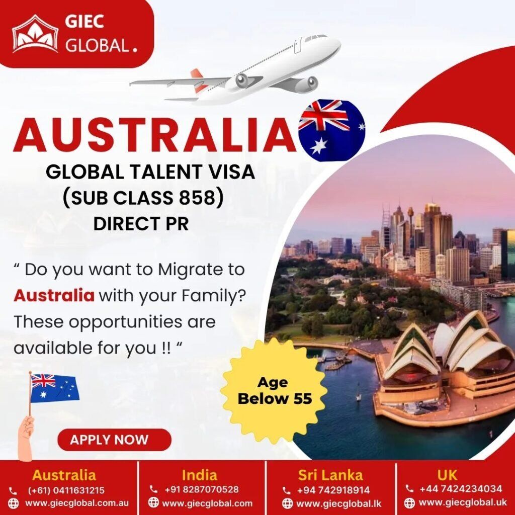 Global Talent Visa Australia Subclass 858